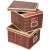 2 kosze organizery z bambusa 41 x 34 x 26 cm