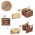 2 kosze organizery z bambusa 41 x 34 x 26 cm