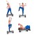 Step do ćwiczeń fitness Steper 15-25 cm