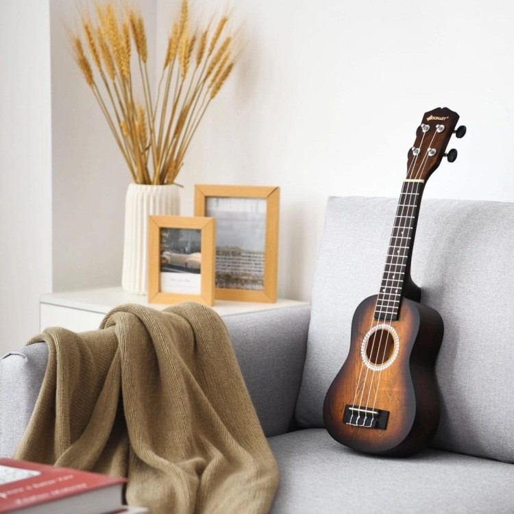 Drewniane ukulele zestaw 53cm