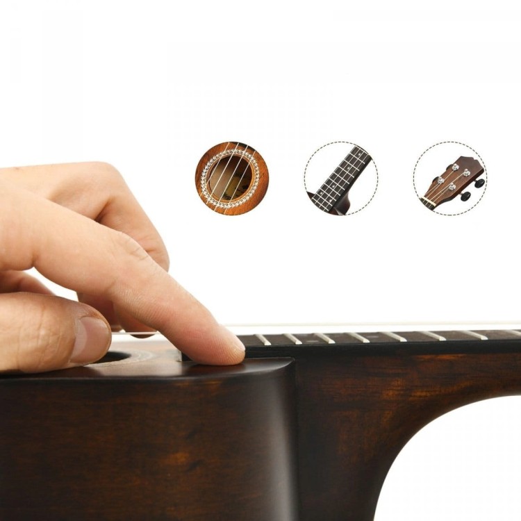 Drewniane ukulele zestaw 53cm
