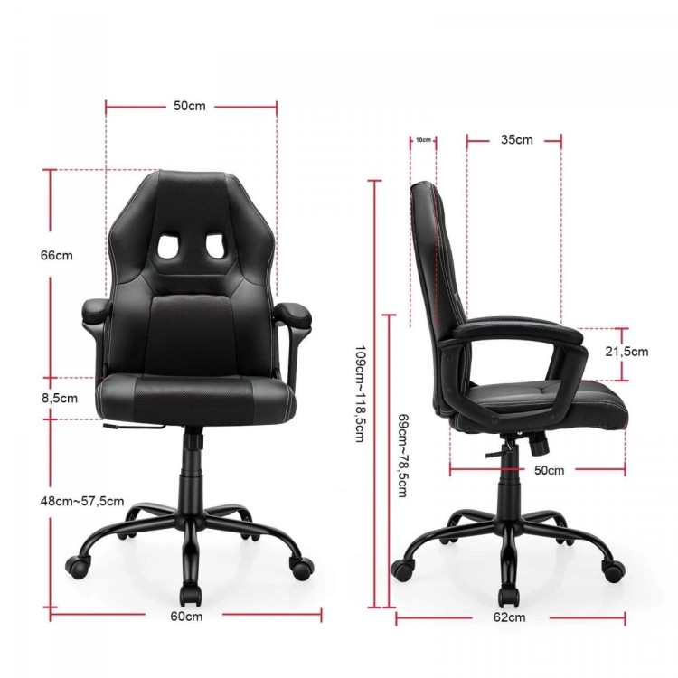 Ergonomiczny fotel gamingowy z regulacją wysokości