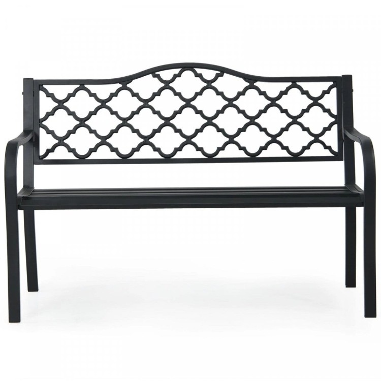 Ławka ogrodowa parkowa 128 x 52 x 82,5 cm