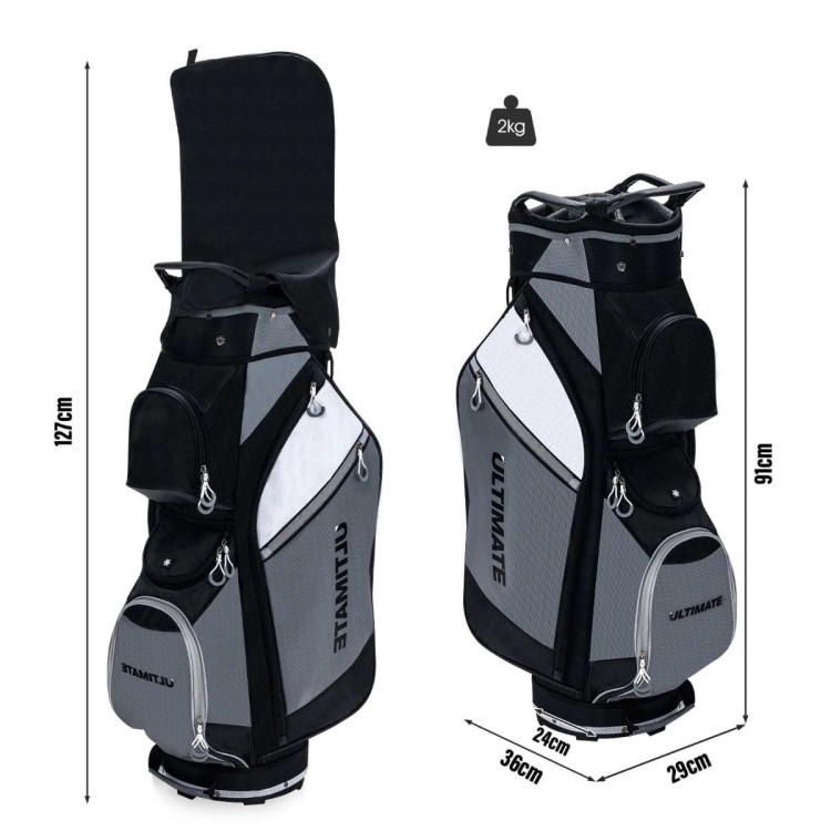 Torba golfowa na 14 kijów z kieszonką termoizolacyjną