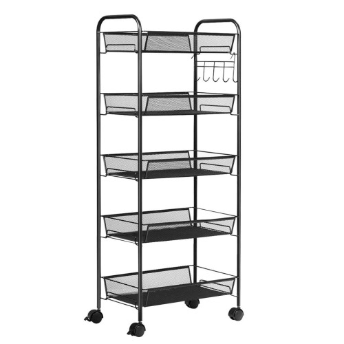 Wózek organizer na kółkach z 5 koszami