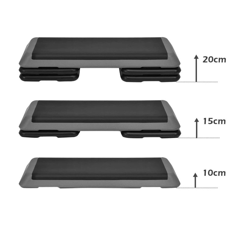 Step do ćwiczeń fitness Stepper 109 x 40,5 x 10-15-20 cm