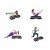 Step do ćwiczeń fitness Stepper 109 x 40,5 x 10-15-20 cm