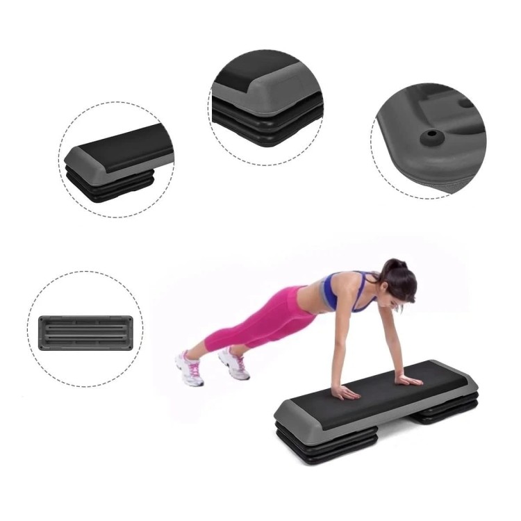 Step do ćwiczeń fitness Stepper 109 x 40,5 x 10-15-20 cm
