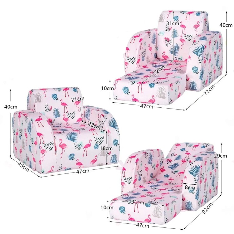 Rozkładana sofa dla dzieci 2-w-1
