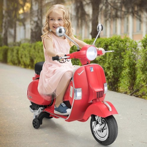 Skuter elektryczny Vespa dla dzieci 6 V LED