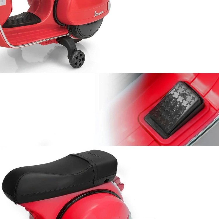 Skuter elektryczny Vespa dla dzieci 6 V LED