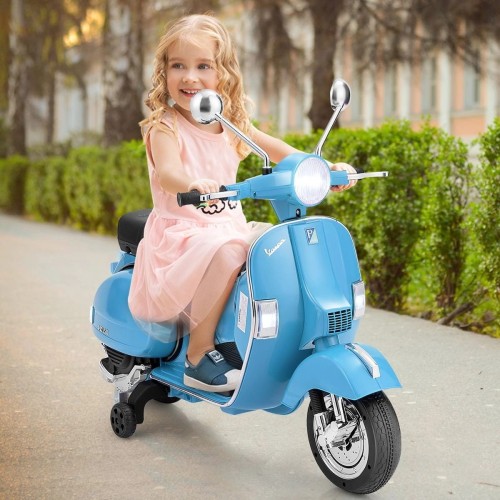 Skuter elektryczny Vespa dla dzieci 6 V LED