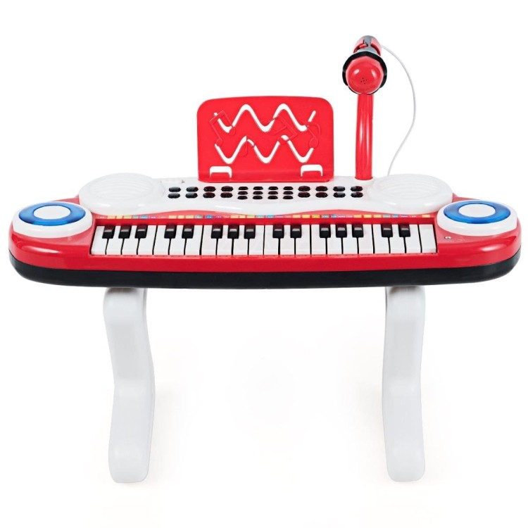 Pianino dla dzieci z mikrofonem i muzyką