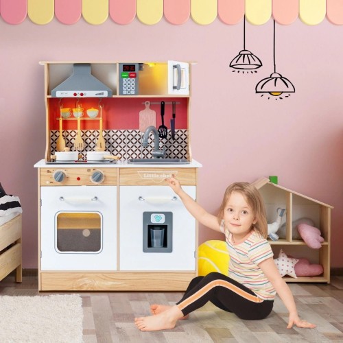 Kuchnia dla dzieci do zabawy z wyposażeniem 65 x 29,5 x 90 cm