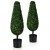 Sztuczne rośliny topiary - zestaw 2 drzewek z doniczkami