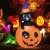 Dekoracja dmuchana Halloween LED dynia z kotem