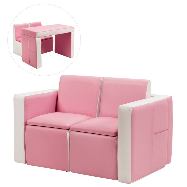 Sofa dziecięca z funkcja stołu