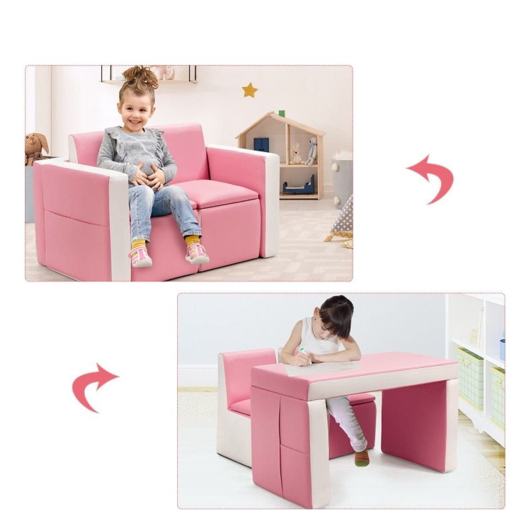 Sofa dziecięca z funkcja stołu