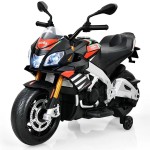 Elektryczny motocykl dla dzieci z doczepianymi kółkami 109 x 49,5 x 71 cm