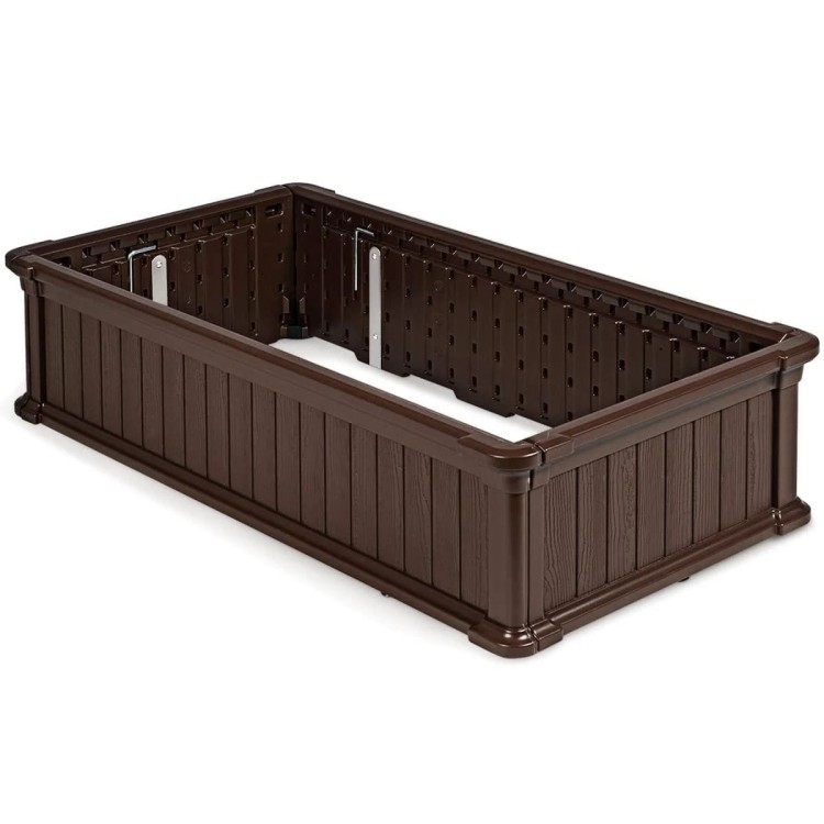 Prostokątna skrzynia ogrodowa HDPE 122 x 60 x 30 cm