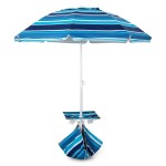 Parasol plażowy ze stolikiem 176 x 196