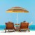 Parasol plażowy ze stolikiem 176 x 196 cm