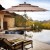 Parasol ogrodowy z systemem wentylacji 305 x 244 cm beżowy