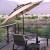 Parasol ogrodowy z systemem wentylacji 305 x 244 cm beżowy