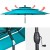 Parasol ogrodowy z systemem wentylacji 305 x 244 cm niebieski
