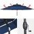 Parasol ogrodowy z systemem wentylacji 305 x 244 cm granatowy