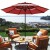 Parasol ogrodowy z systemem wentylacji 305 x 244 cm bordowy