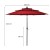 Parasol ogrodowy z systemem wentylacji 305 x 244 cm bordowy