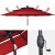 Parasol ogrodowy z systemem wentylacji 305 x 244 cm bordowy
