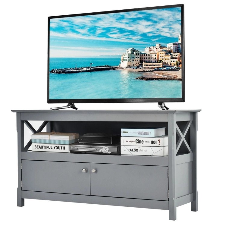 Szafka pod telewizor 112 x 40 x 61 cm szara