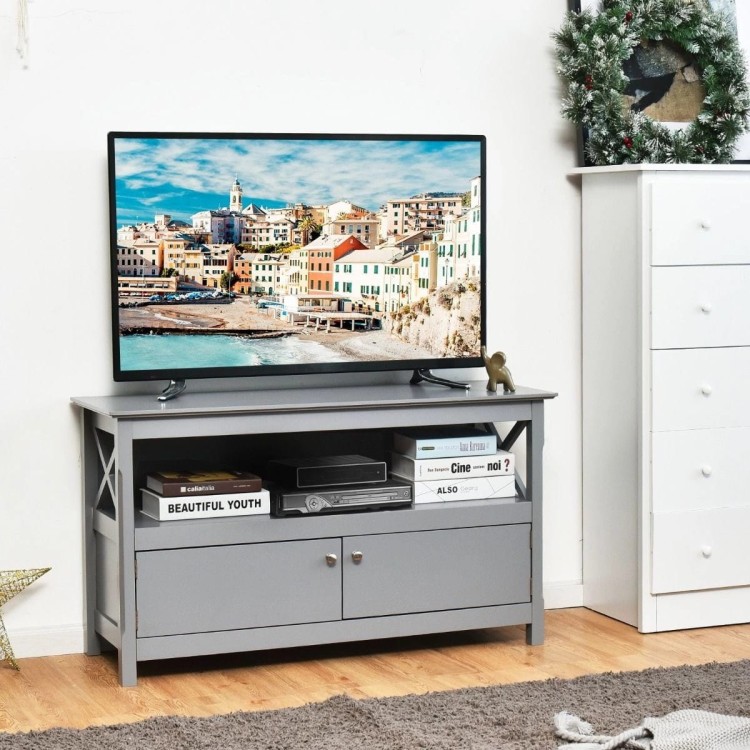 Szafka pod telewizor 112 x 40 x 61 cm szara