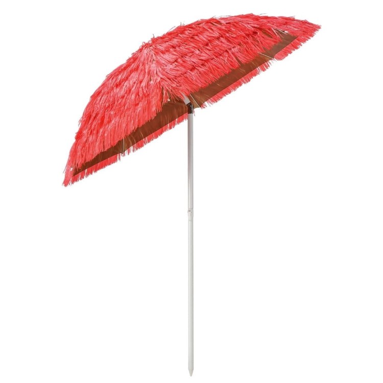 Parasol plażowy z regulacją nachylenia 2m średnicy czerwony