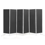 Składany parawan 6-panelowy 300x180 cm szary