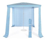 Składany domek plażowy namiot z zadaszeniem 202 x 202 cm