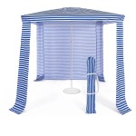 Składany domek plażowy namiot z zadaszeniem 202 x 202 cm