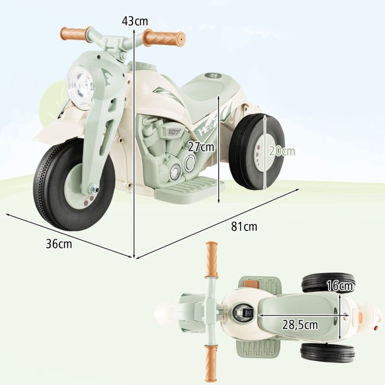 Motocykl elektryczny dla dzieci beżowy TQ10165DE-BE