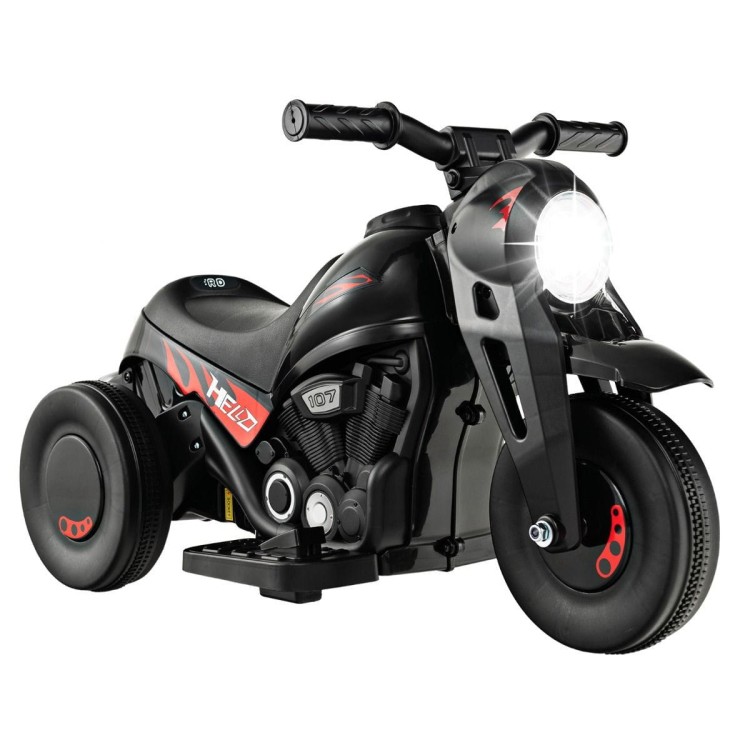 Motocykl elektryczny dla dzieci z efektem bąbelków czarny TQ10165DE-DK