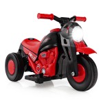 Motocykl elektryczny dla dzieci z efektem bąbelków czerwony