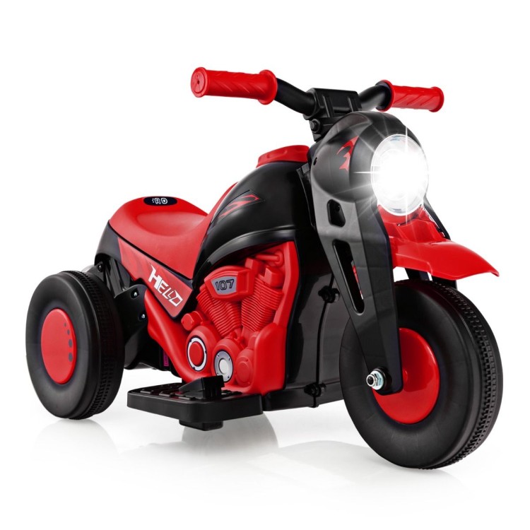 Motocykl elektryczny dla dzieci z efektem bąbelków czerwony TQ10165DE-RO