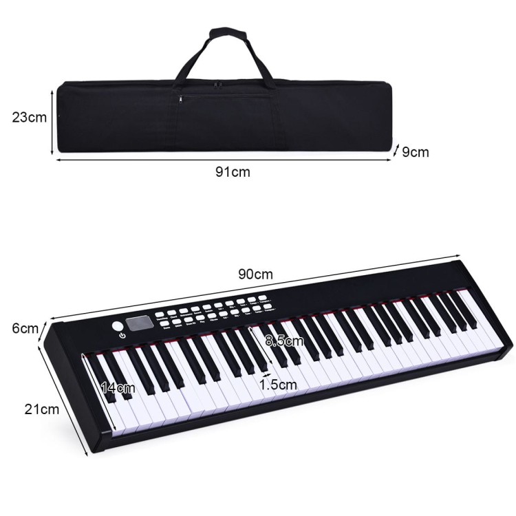 Pianino cyfrowe z futerałem 61 klawiszowe