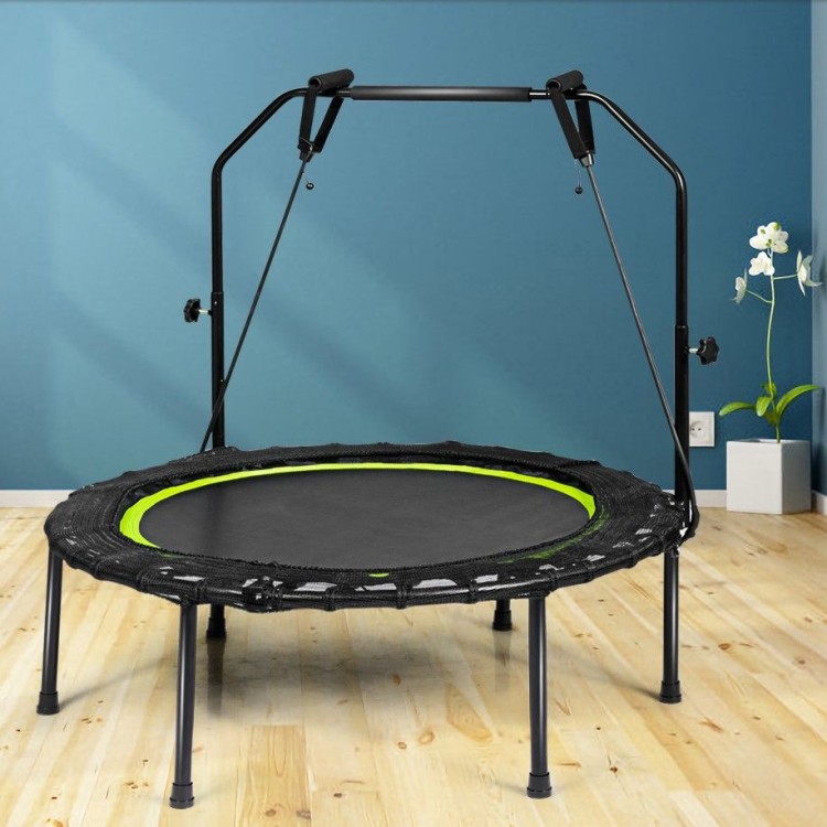 Trampolina z uchwytem do ćwiczeń fitness