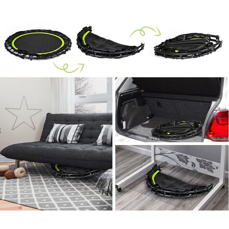 Trampolina z uchwytem do ćwiczeń fitness