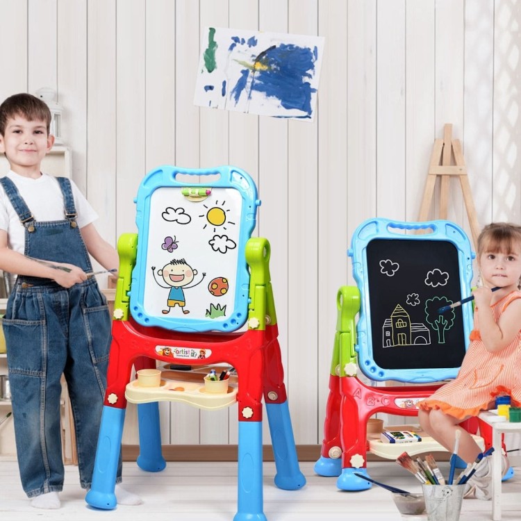 Dwustronna tablica edukacyjna dla dzieci