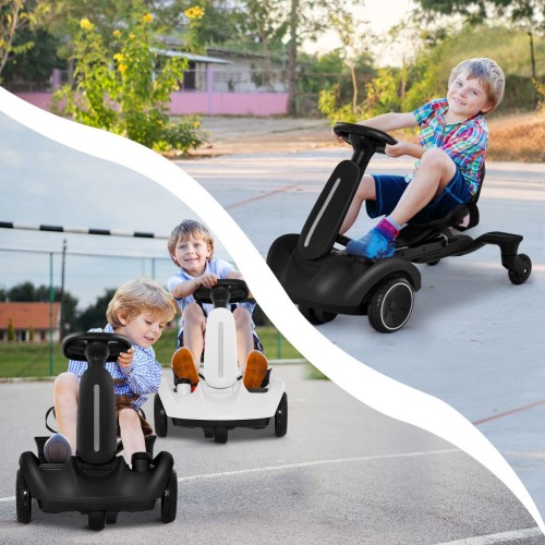 Gokart elektryczny do driftu pięciokołowy czarny TQ10177DE-DK
