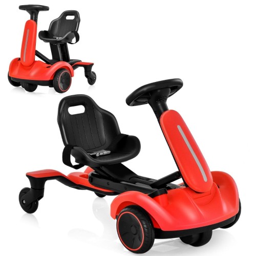Gokart elektryczny do driftu pięciokołowy czerwony TQ10177DE-RE
