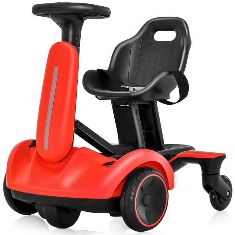 Gokart elektryczny do driftu pięciokołowy czerwony TQ10177DE-RE